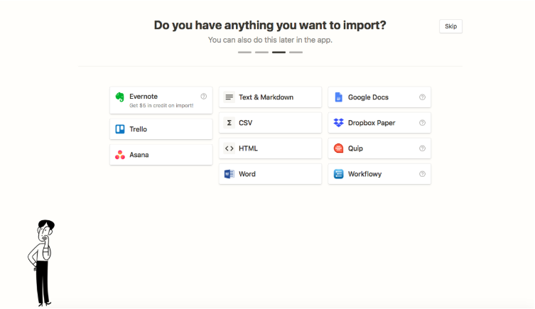 Data import from Notion