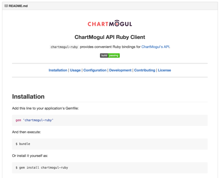 Ruby Client in Github