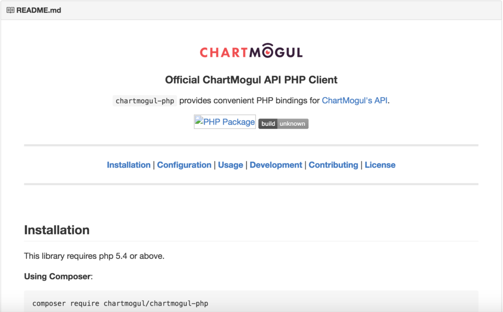 ChartMogul PHP client