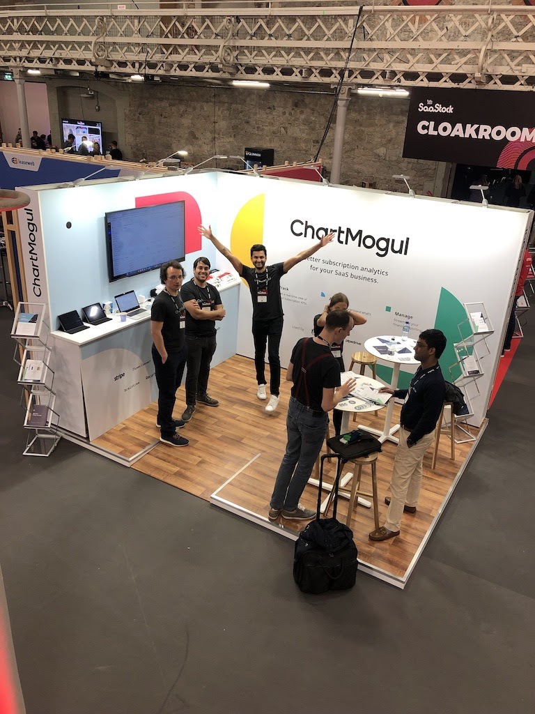 The view from the top of the tallest booth at SaaStock 2019