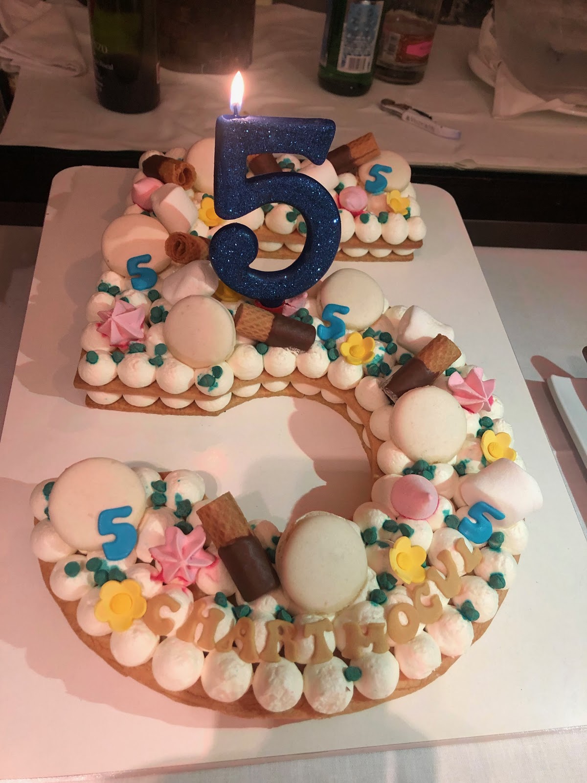 The cake for ChartMogul's 5th birthday